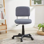 Chaise de bureau à domicile sans accoudoirs VECELO Comfy, réglable en hauteur et pivotante