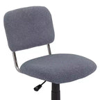 Chaise de bureau à domicile sans accoudoirs VECELO Comfy, réglable en hauteur et pivotante