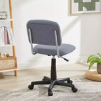 Chaise de bureau à domicile sans accoudoirs VECELO Comfy, réglable en hauteur et pivotante