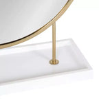 Miroir de table rond Maxfield 18 x 22 de Kate & Laurel All Things Decor