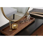 Miroir de table rond Maxfield 18 x 22 de Kate & Laurel All Things Decor