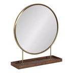 Kate & Laurel All Things Decor 18 x 22 Maxfield Round Tabletop Mirror