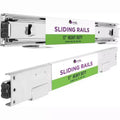 Hold N Storage Sliding Rails - Pair of Heavy Duty Drawer Rails with Smooth Sliding System