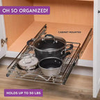 Glissières coulissantes Hold N Storage – Paire de glissières de tiroir robustes avec système de glissement fluide