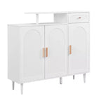 Meuble à chaussures moderne avec portes, meuble de rangement en bois avec étagères réglables, organisateur de chaussures pour entrée, couloir, salon