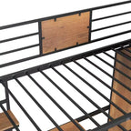 Lit mezzanine une place avec bureau en L et armoire 4B - ModernLuxe