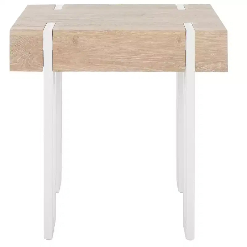 Table d'appoint Aberton - ACC7002 - Naturel/Blanc - Safavieh