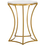 Starbella Accent Table - FOX5526A - White/Gold - Safavieh Couture