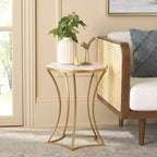 Table d'appoint Starbella - FOX5526A - Blanc/Or - Safavieh Couture