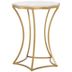 Table d'appoint Starbella - FOX5526A - Blanc/Or - Safavieh Couture