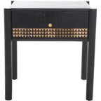 Errington 1 Drawer Nightstand - NST9011 - Black/Natural - Safavieh