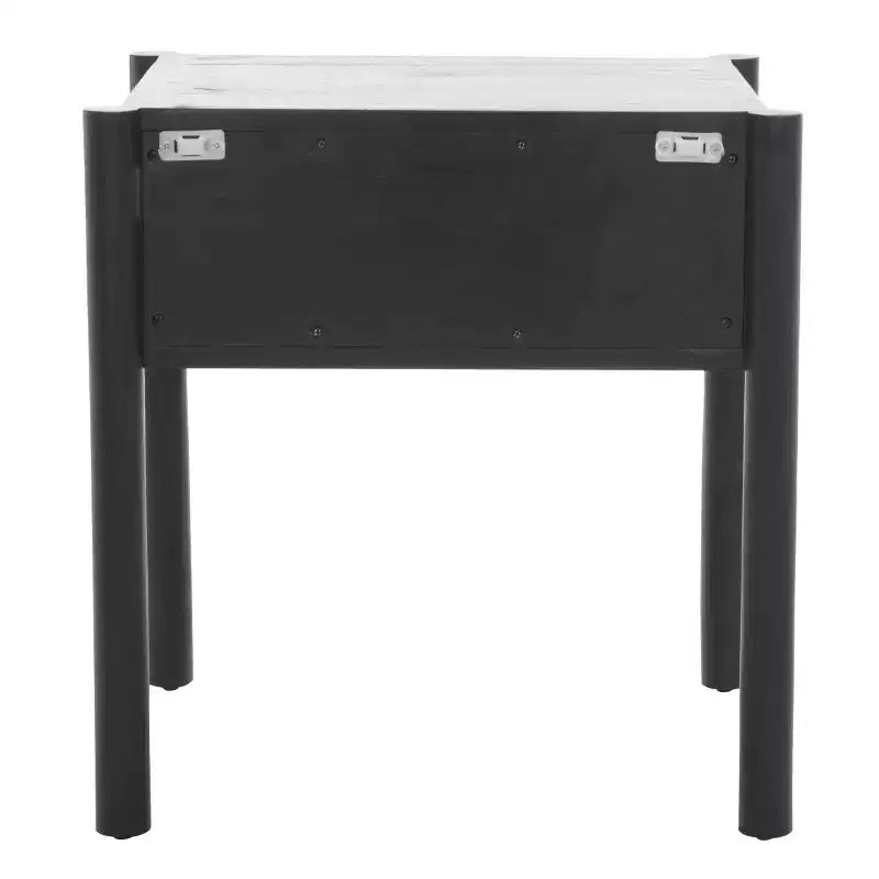 Table de chevet 1 tiroir Errington - NST9011 - Noir/Naturel - Safavieh