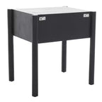 Table de chevet 1 tiroir Errington - NST9011 - Noir/Naturel - Safavieh