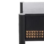 Table de chevet 1 tiroir Errington - NST9011 - Noir/Naturel - Safavieh