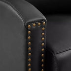 Fauteuil inclinable Hyleory en similicuir avec rivets, fauteuil de salon, canapé simple