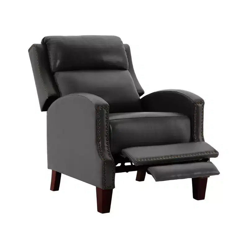 Fauteuil inclinable Hyleory en similicuir avec rivets, fauteuil de salon, canapé simple