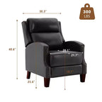 Fauteuil inclinable Hyleory en similicuir avec rivets, fauteuil de salon, canapé simple