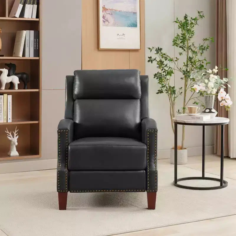 Fauteuil inclinable Hyleory en similicuir avec rivets, fauteuil de salon, canapé simple