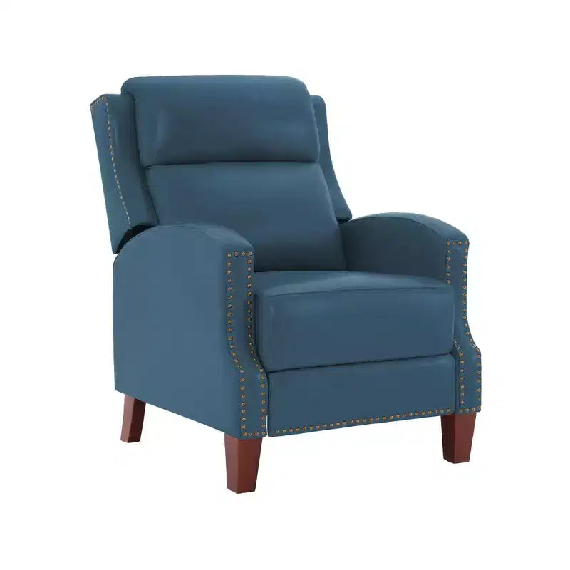 Fauteuil inclinable Hyleory en similicuir avec rivets, fauteuil de salon, canapé simple