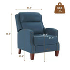Fauteuil inclinable Hyleory en similicuir avec rivets, fauteuil de salon, canapé simple