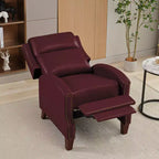 Fauteuil inclinable Hyleory en similicuir avec rivets, fauteuil de salon, canapé simple