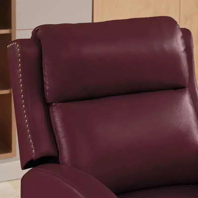 Fauteuil inclinable Hyleory en similicuir avec rivets, fauteuil de salon, canapé simple