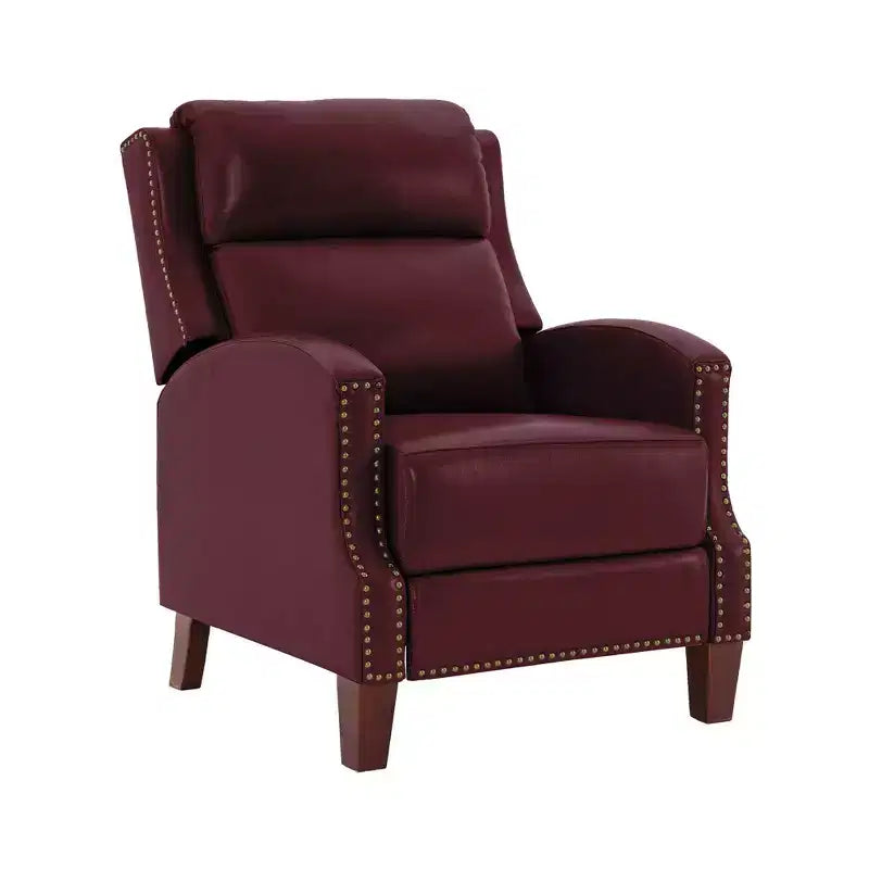 Fauteuil inclinable Hyleory en similicuir avec rivets, fauteuil de salon, canapé simple