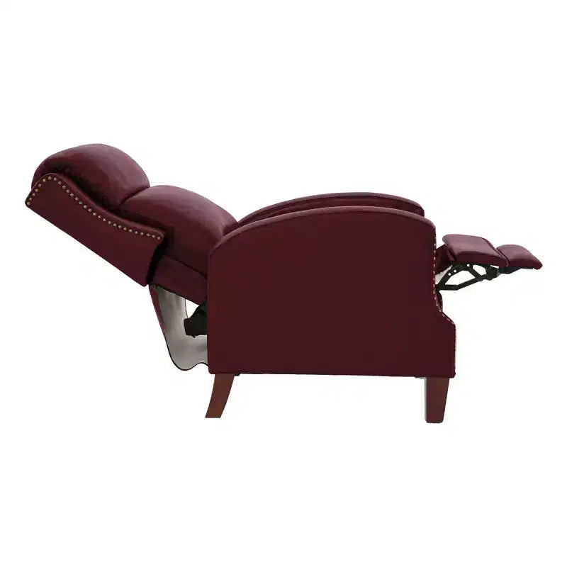 Fauteuil inclinable Hyleory en similicuir avec rivets, fauteuil de salon, canapé simple