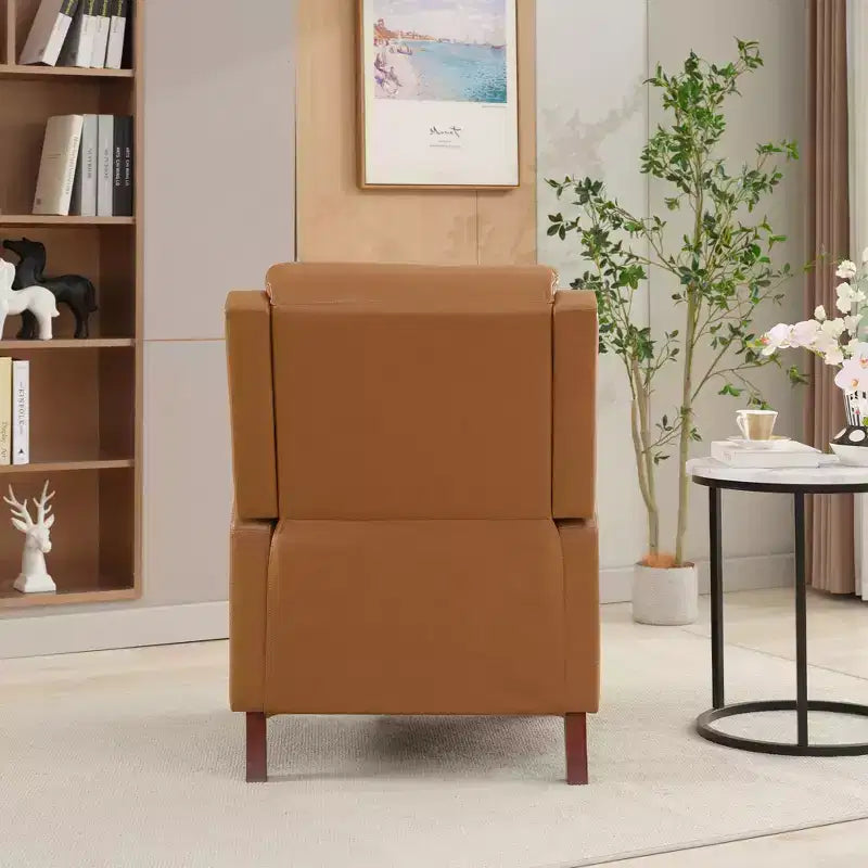 Fauteuil inclinable Hyleory en similicuir avec rivets, fauteuil de salon, canapé simple