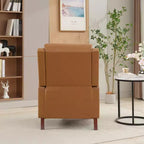 Fauteuil inclinable Hyleory en similicuir avec rivets, fauteuil de salon, canapé simple