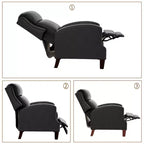 Fauteuil inclinable Hyleory en similicuir avec rivets, fauteuil de salon, canapé simple