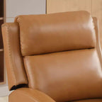 Fauteuil inclinable Hyleory en similicuir avec rivets, fauteuil de salon, canapé simple