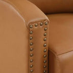 Fauteuil inclinable Hyleory en similicuir avec rivets, fauteuil de salon, canapé simple