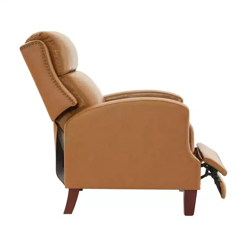 Fauteuil inclinable Hyleory en similicuir avec rivets, fauteuil de salon, canapé simple