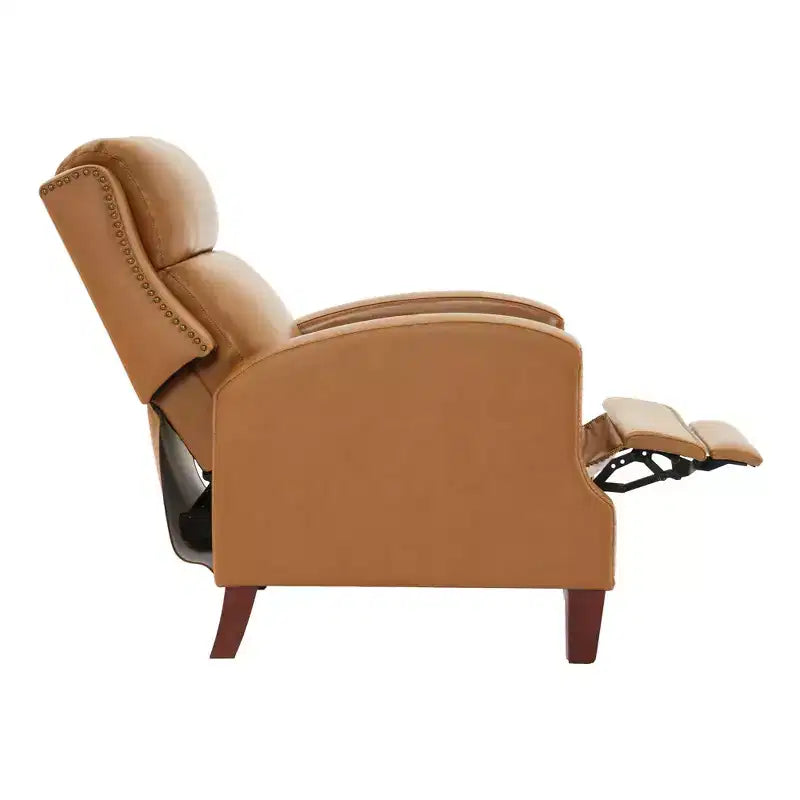 Fauteuil inclinable Hyleory en similicuir avec rivets, fauteuil de salon, canapé simple