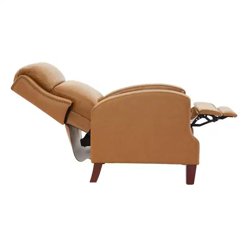 Fauteuil inclinable Hyleory en similicuir avec rivets, fauteuil de salon, canapé simple