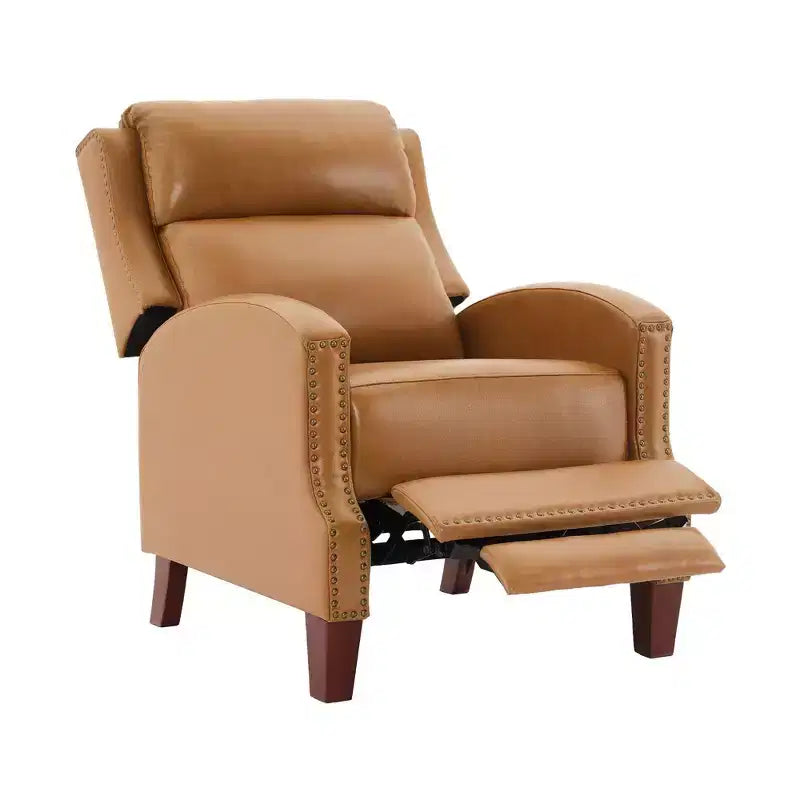 Fauteuil inclinable Hyleory en similicuir avec rivets, fauteuil de salon, canapé simple