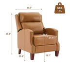 Fauteuil inclinable Hyleory en similicuir avec rivets, fauteuil de salon, canapé simple