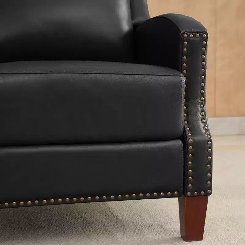 Fauteuil inclinable Hyleory en similicuir avec rivets, fauteuil de salon, canapé simple