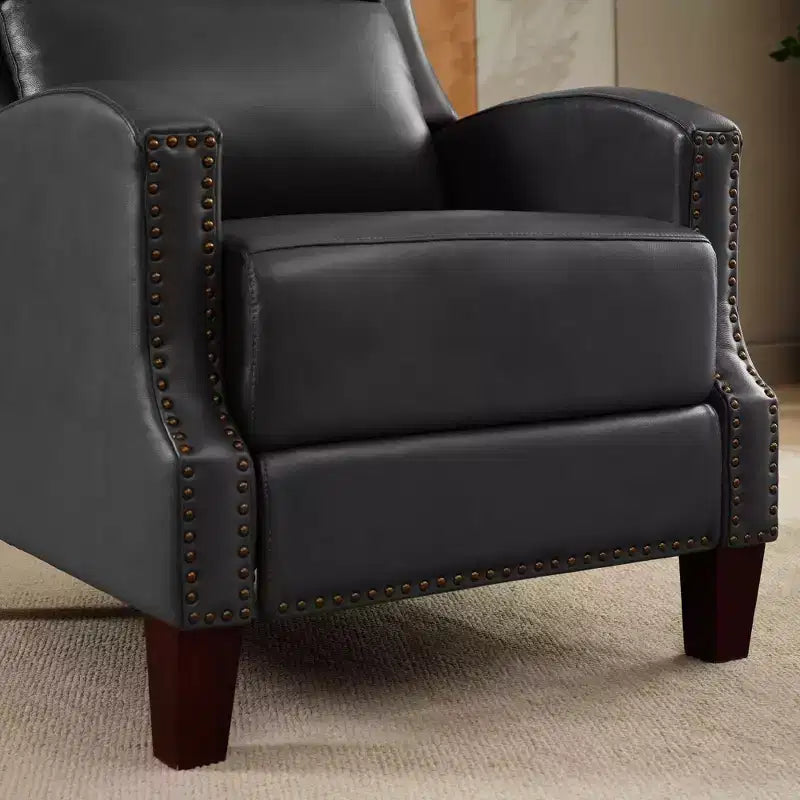 Fauteuil inclinable Hyleory en similicuir avec rivets, fauteuil de salon, canapé simple