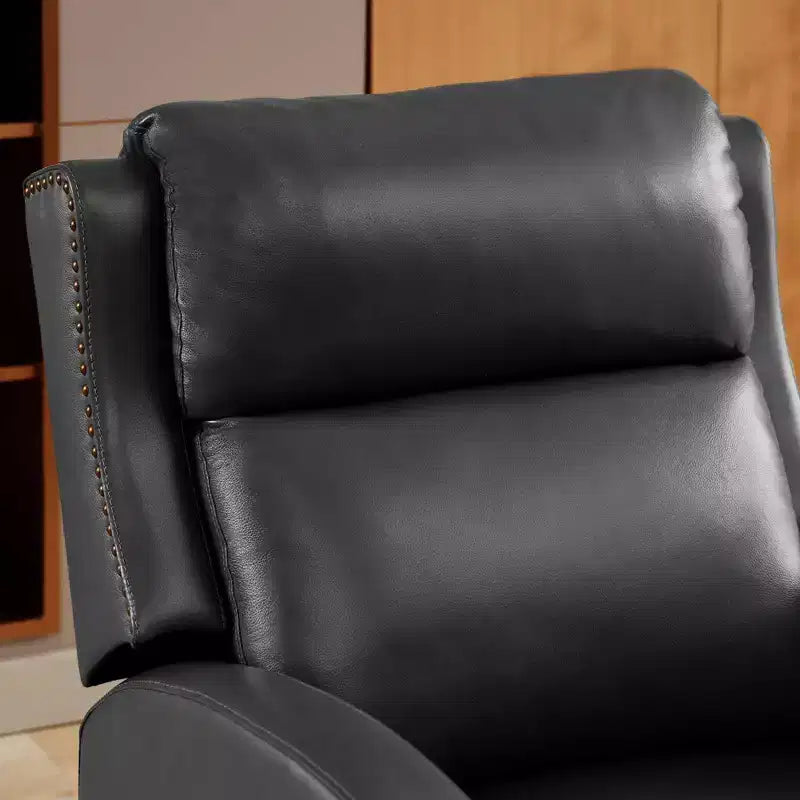 Fauteuil inclinable Hyleory en similicuir avec rivets, fauteuil de salon, canapé simple