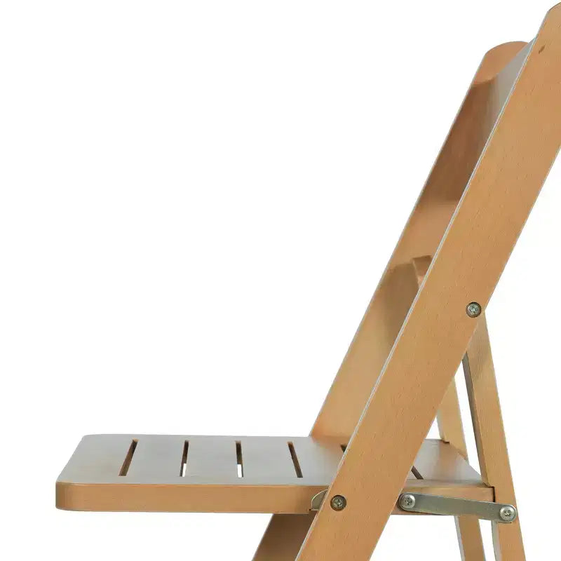 Chaise de salle à manger pliable en bois massif Emma et Oliver