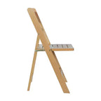 Chaise de salle à manger pliable en bois massif Emma et Oliver