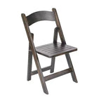Chaise de salle à manger pliable en bois massif Emma et Oliver