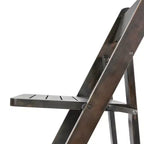 Chaise de salle à manger pliable en bois massif Emma et Oliver