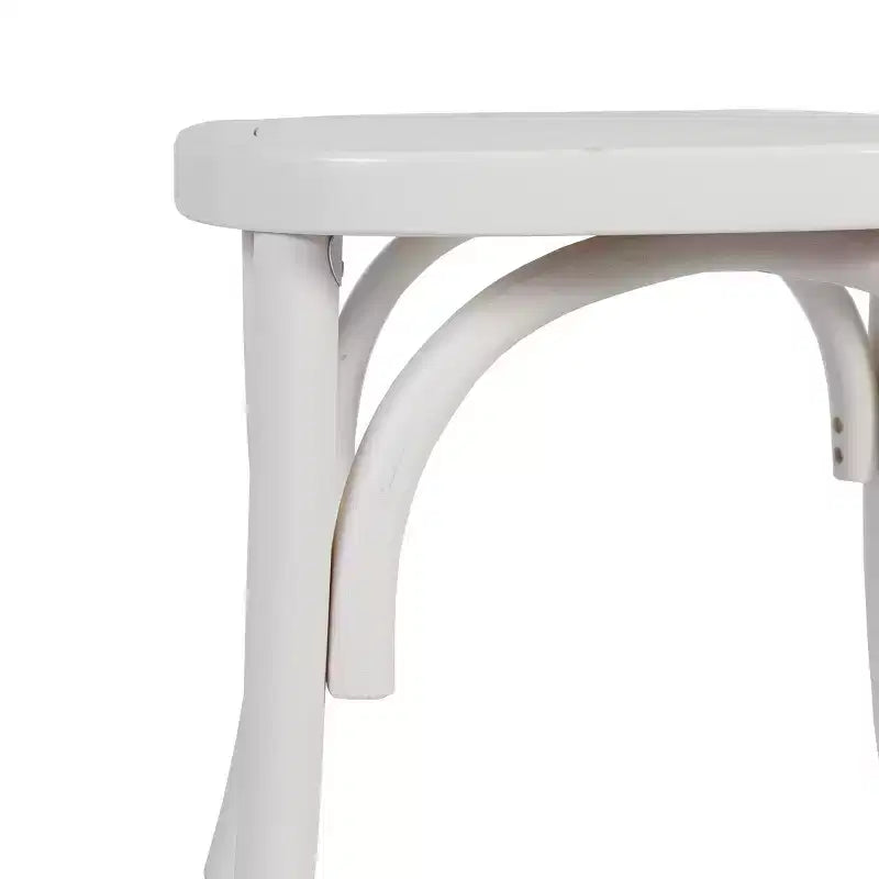 Merrick Lane Lot de 2 chaises de salle à manger en bois massif avec design empilable, dossier orné et finition élégante