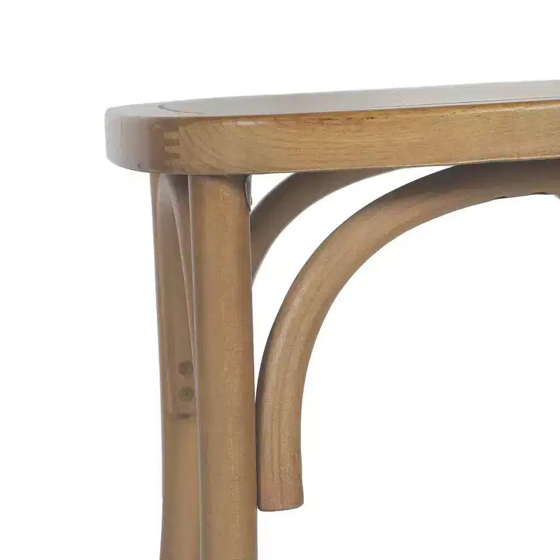Merrick Lane Lot de 2 chaises de salle à manger en bois massif avec design empilable, dossier orné et finition élégante