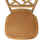 Merrick Lane Lot de 2 chaises de salle à manger en bois massif avec design empilable, dossier orné et finition élégante