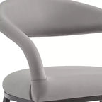 Tabouret de bar Armen Living Ramona en fer et similicuir, hauteur comptoir, 66 cm