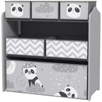 Meuble de Rangement pour Jouets Qaba avec 6 Bacs de Rangement, Unité de Rangement pour Enfants pour Chambre à Coucher, Chambre d'Enfants, 63,5 x 30,5 x 66 cm